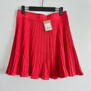 NWT Boden Knit Pointelle Mini Skirt Tomato Red Size US 8